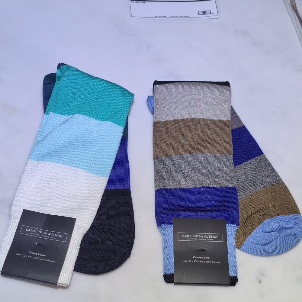 Saks Fifth Avenue Men's Striped Sock Bundle
